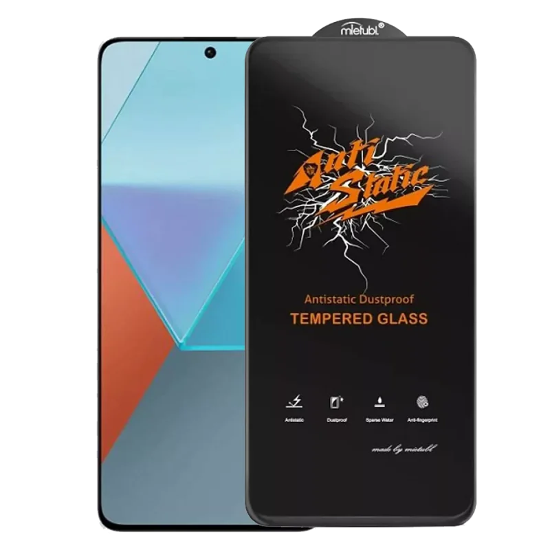 گلس گوشی شیائومی Redmi Note 13 میتوبل مدل آنتی استاتیک - گارانتی اصالت و سلامت فیزیکی