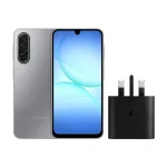 گوشی موبایل سامسونگ مدل Galaxy A17 4G حافظه 128 گیگابایت و رم 4 • ویتنام+شارژر سامسونگ 25 واتی مدل (سه شاخه‌ای) - مشکی, ۱۸ ماه گارانتی شرکتی - رجیستر شده + کد فعالسازی