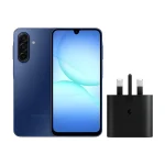 گوشی موبایل سامسونگ مدل Galaxy A17 4G حافظه 128 گیگابایت و رم 6 • ویتنام+شارژر سامسونگ 25 واتی مدل (سه شاخه‌ای) - مشکی, ۱۸ ماه گارانتی شرکتی - رجیستر شده + کد فعالسازی