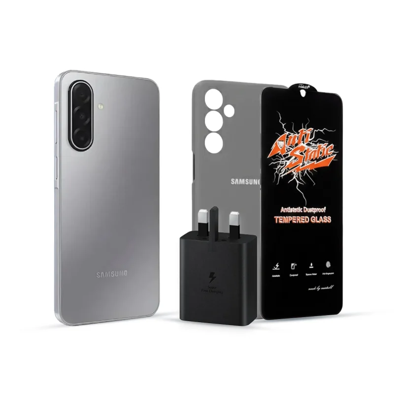 گوشی موبایل سامسونگ مدل Galaxy A17 4G حافظه 256 گیگابایت و رم 8 • ویتنام+شارژر سامسونگ 25 واتی + قاب + گلس - مشکی, ۱۸ ماه گارانتی شرکتی - رجیستر شده + کد فعالسازی