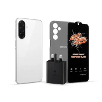 گوشی موبایل سامسونگ مدل Galaxy A26 5G حافظه 256 گیگابایت و رم 8 • ویتنام+شارژر سامسونگ 25 واتی + قاب + گلس - سفید, ۱۸ ماه گارانتی شرکتی - رجیستر شده + کد فعالسازی