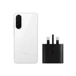 گوشی موبایل سامسونگ مدل Galaxy A26 5G حافظه 128 گیگابایت و رم 8 • ویتنام+شارژر سامسونگ 25 واتی مدل (سه شاخه‌ای) - سفید, ۱۸ ماه گارانتی شرکتی - رجیستر شده + کد فعالسازی