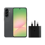 گوشی موبایل سامسونگ مدل Galaxy A56 حافظه 128 گیگابایت و رم 8 • ویتنام+شارژر سامسونگ 25 واتی مدل (سه شاخه‌ای) - گرافیت, ۱۸ ماه گارانتی شرکتی