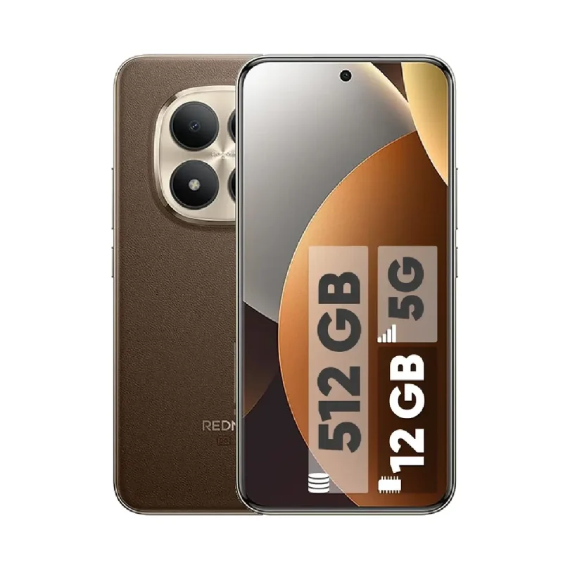 گوشی موبایل شیائومی مدل Redmi Note 15 Pro Plus 5G حافظه 512 و رم 12 - قهوه‌ای, ۱۸ ماه گارانتی شرکتی